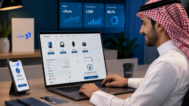 تاجر سعودي يدير متجره الإلكتروني بعد ربط بوابة الدفع الإلكترونية من طويق باي