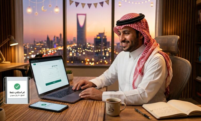 فريلانسر يستخدم روابط الدفع لتحصيل العربون في موسم الحج والعيد